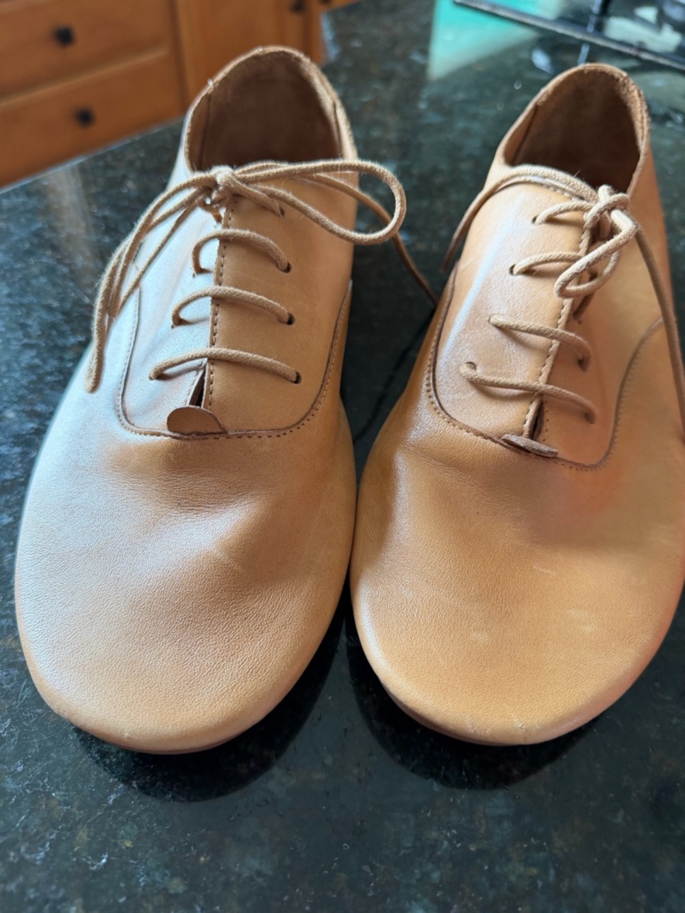 Anothersole Women's Leather Lace-Up Oxfords - Picture 12 of 12